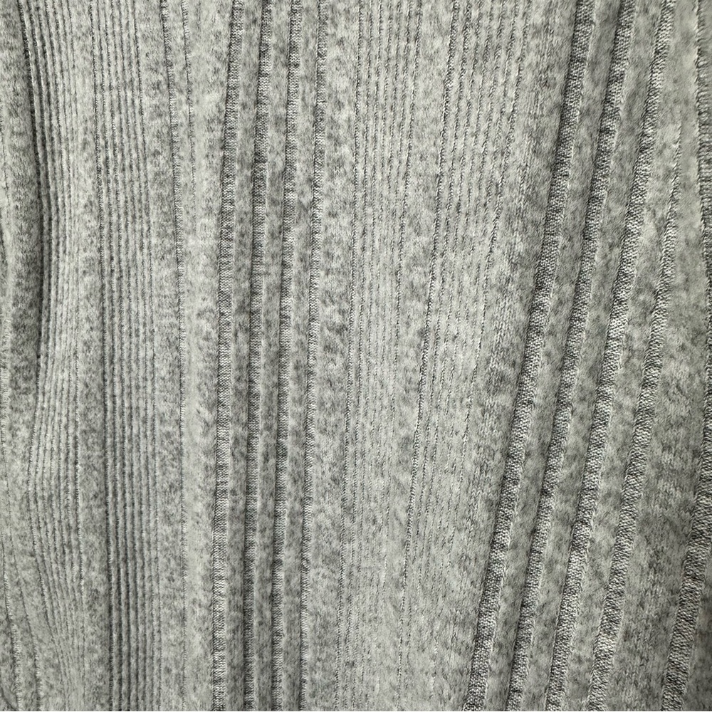 NEW Gray ribbed body suit long sleeve LARGE XX-Large - Picture 4 of 15